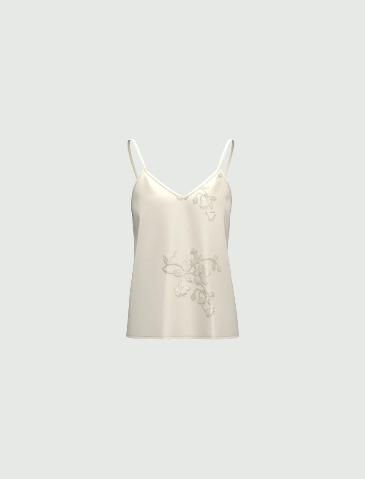 Top in raso con ricamo- EMME
